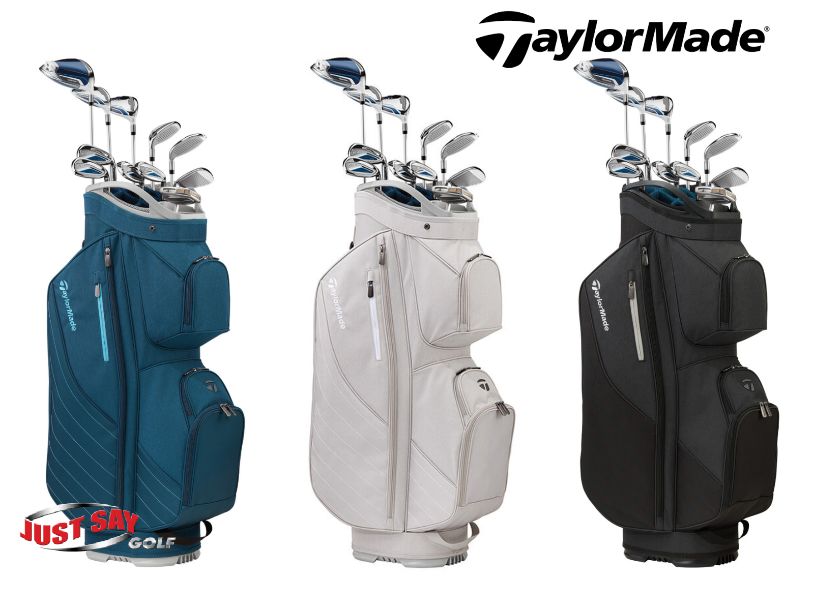 Taylormade Cart Lite Golf Bag - Grey/Navy